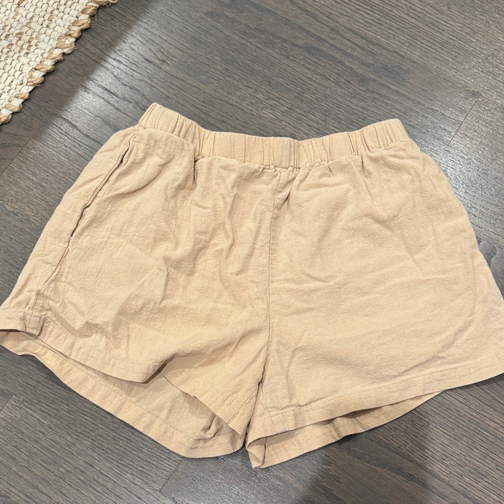 SHEIN High Waist Tan Shorts